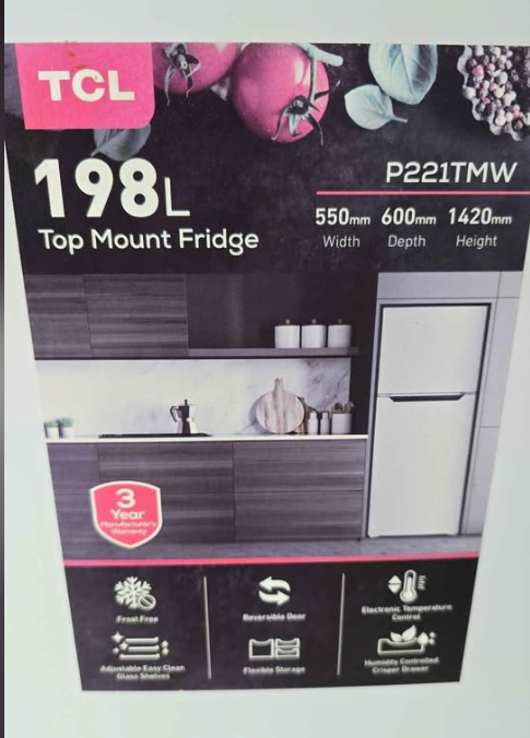 TCL Fridge Freezer 198L