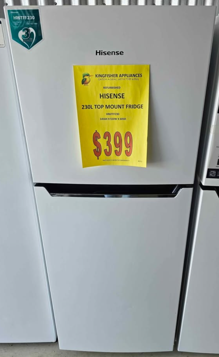 Hisense 230L Top Mount Fridge