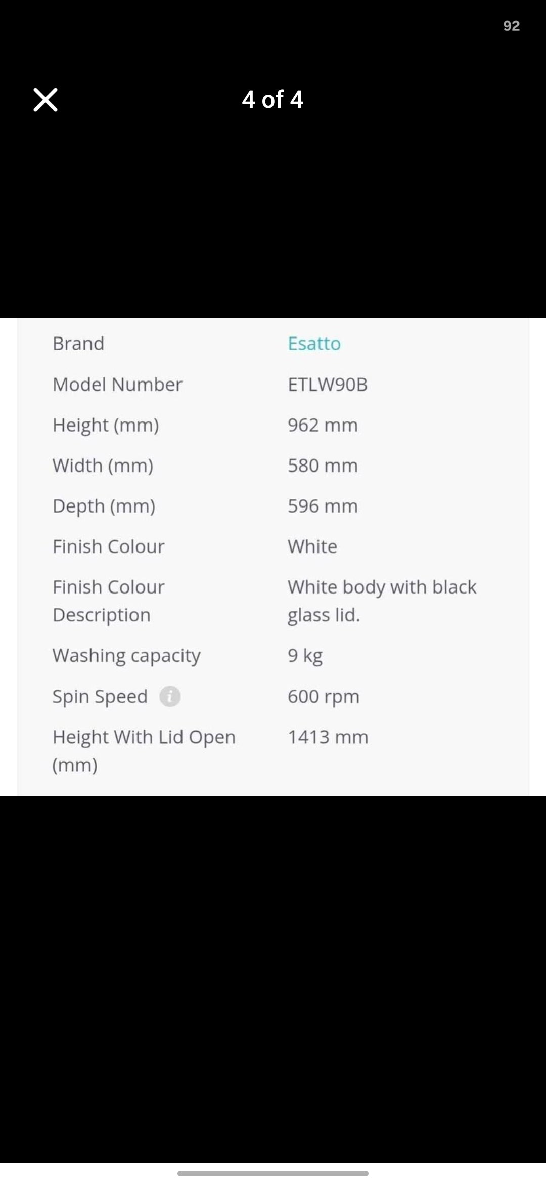 9kg Top Load Washer