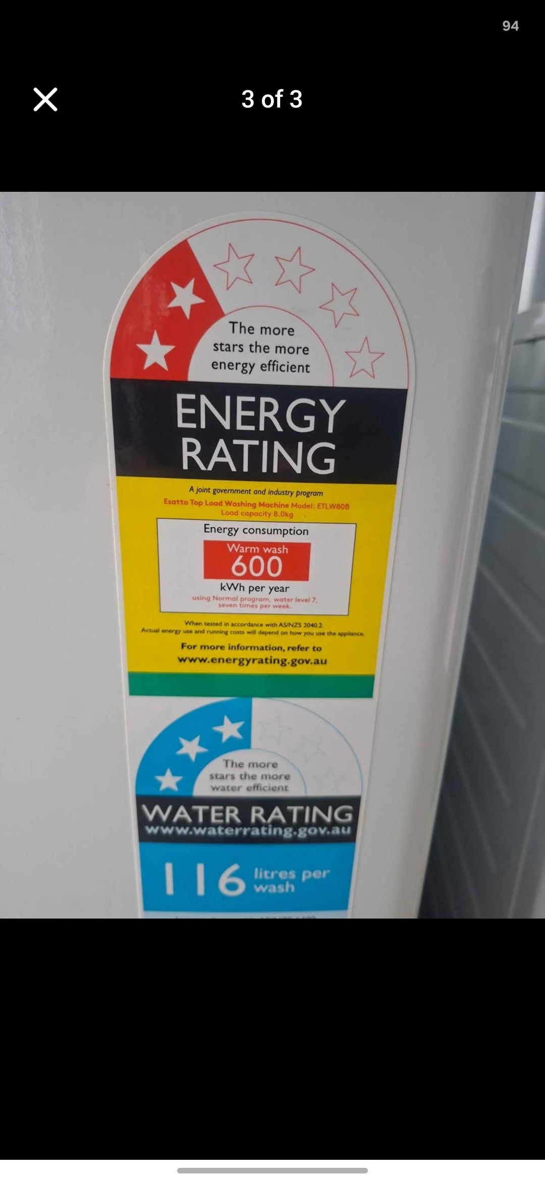 8KG Top Load Washer