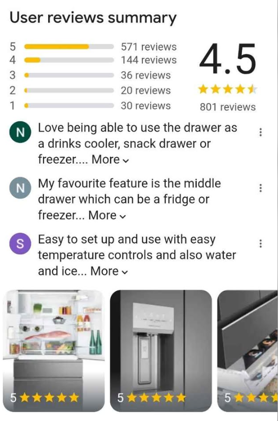 Electrolux 689L Ice/Water Plumbed Fridge Freezer