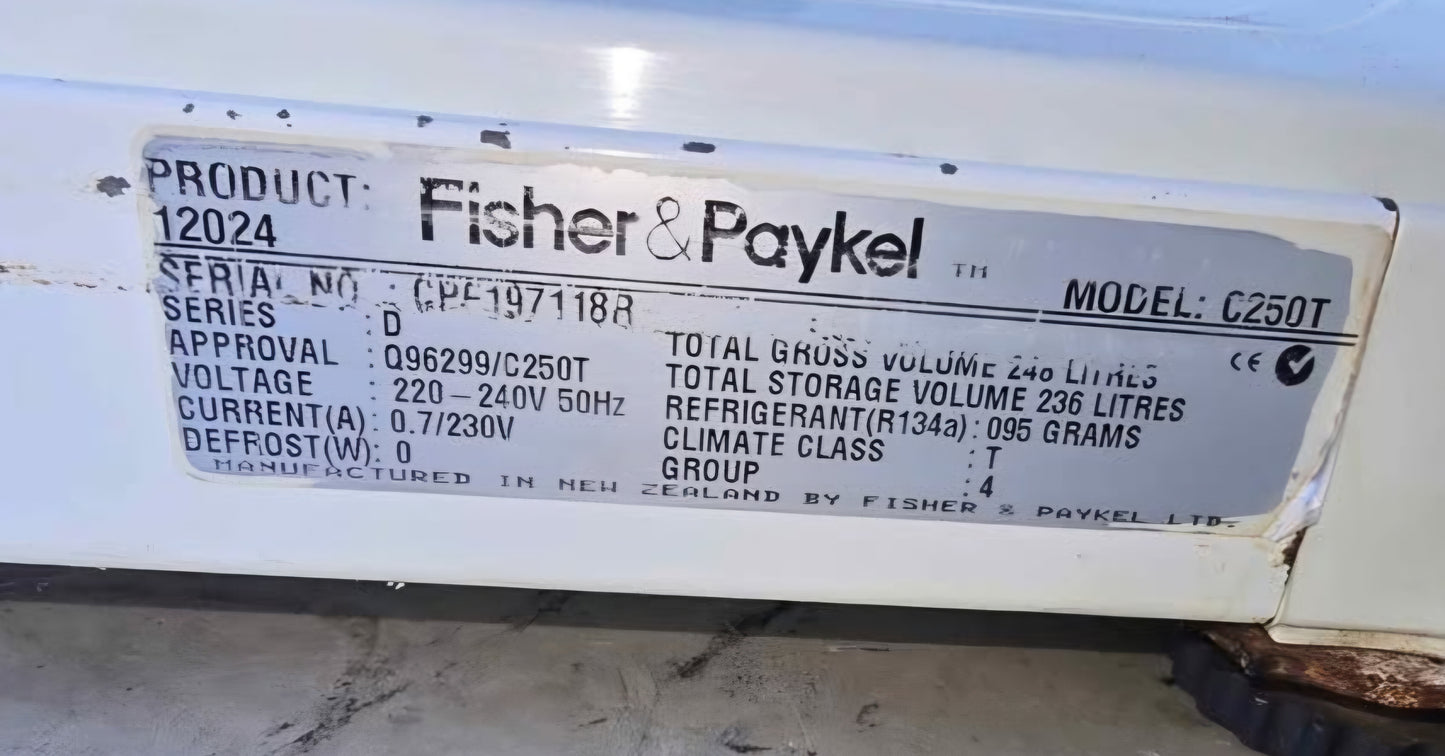 Fisher Paykel 248L Top Mount Fridge Freezer