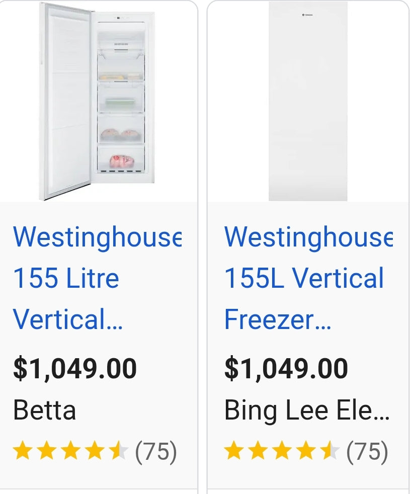 Westinghouse Upright Freezer