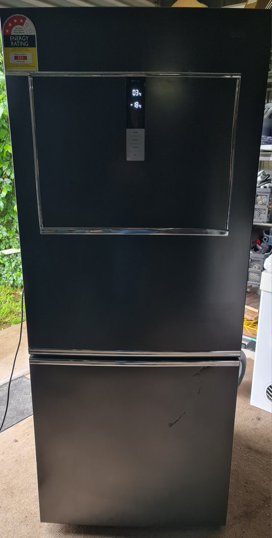 Chiq 432L Black Bottom Mount Fridge