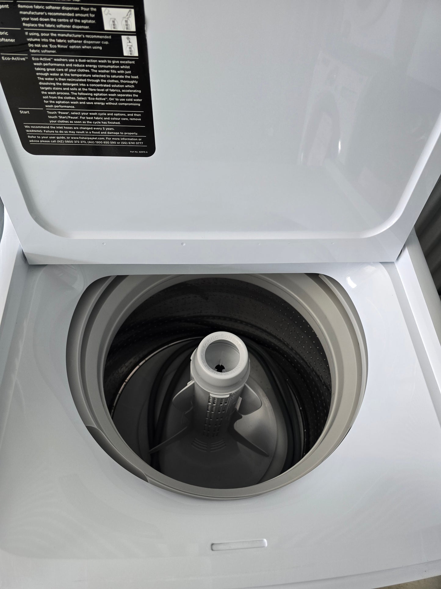 Fisher Paykel 8KG Top Load Washer