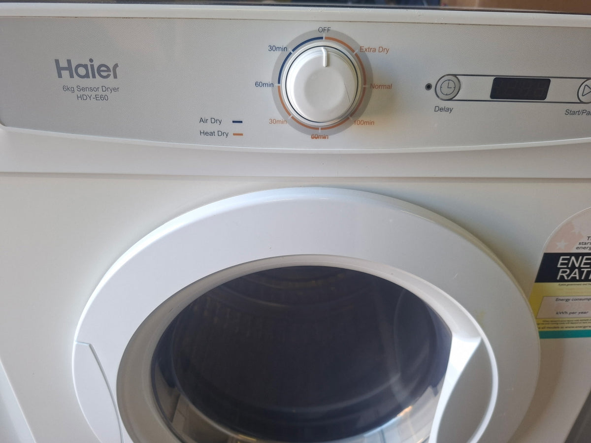 Haier vented dryer 6kg