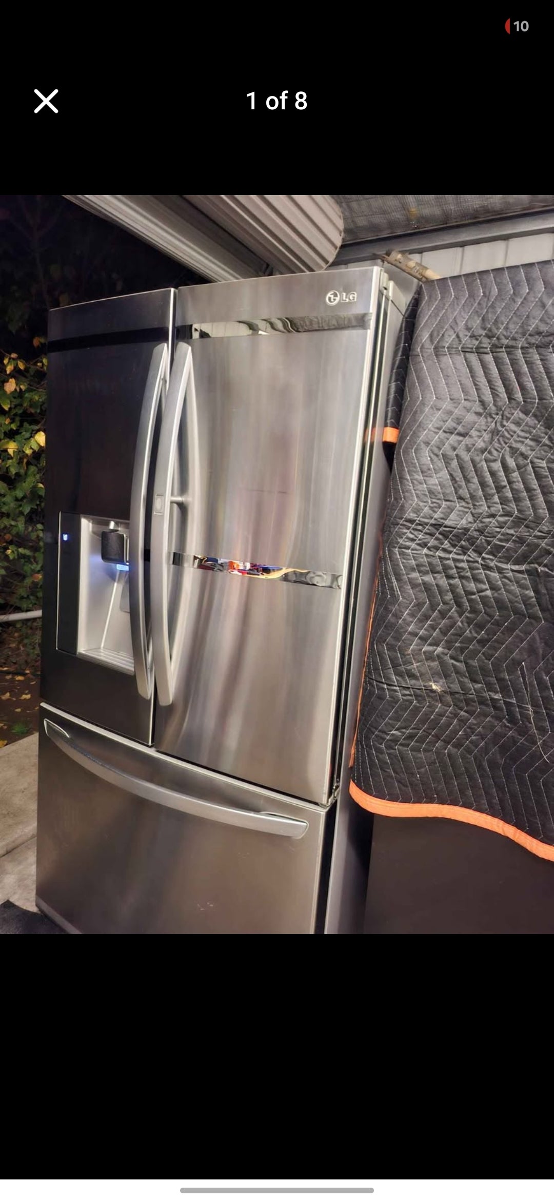 Lg 900L w/water & Ice plumbed fridge freezer