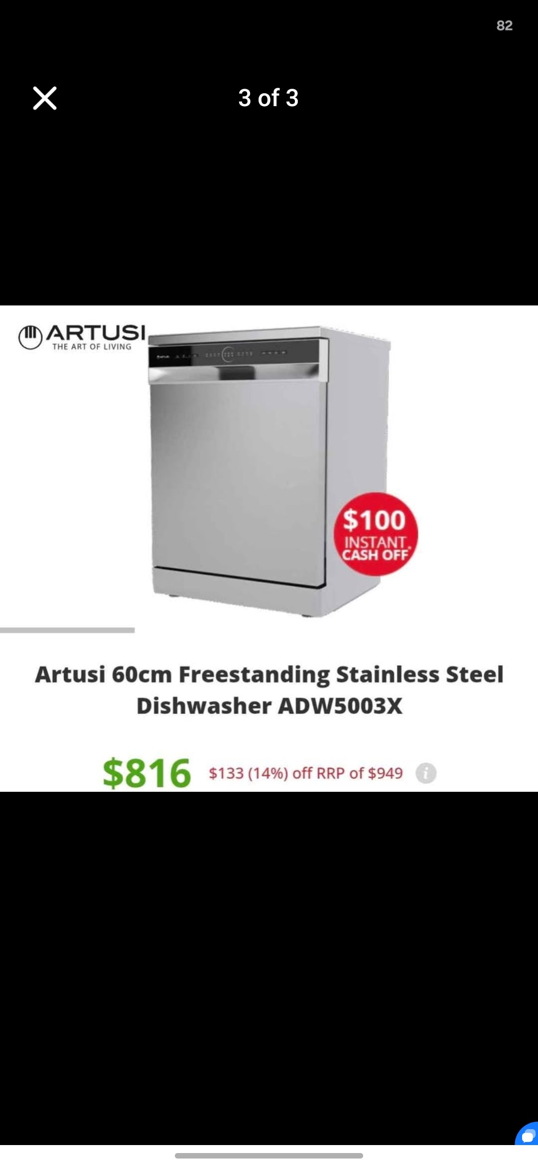 Artusi Dishwasher Stainless Steel