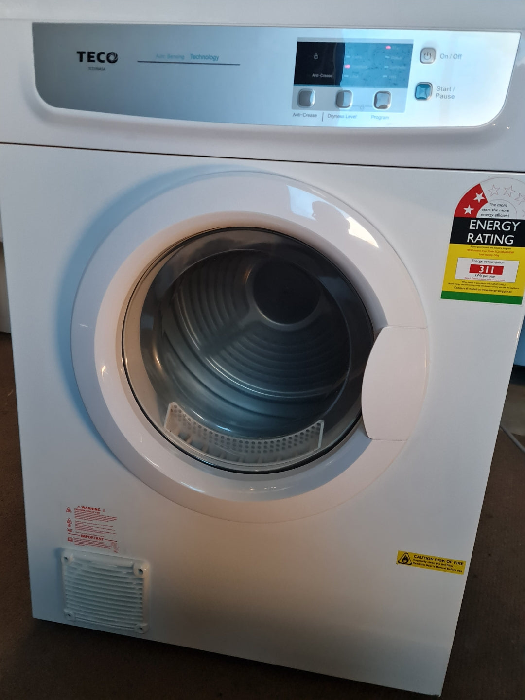 Near new Teco Dryer 7kg