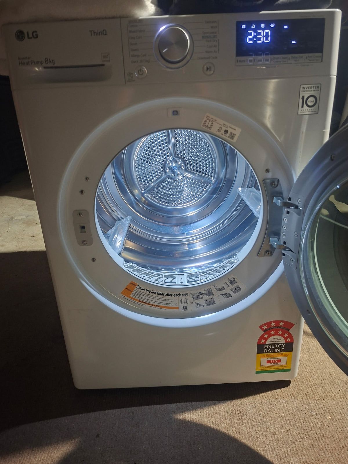 Lg Heat Pump 8kg Dryer