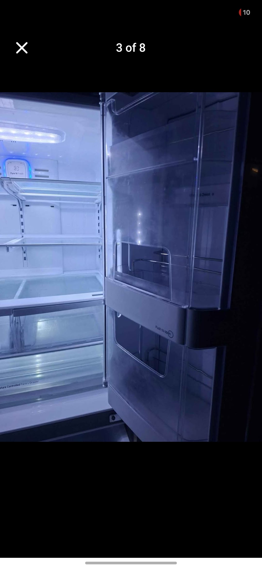 Lg 900L w/water & Ice plumbed fridge freezer