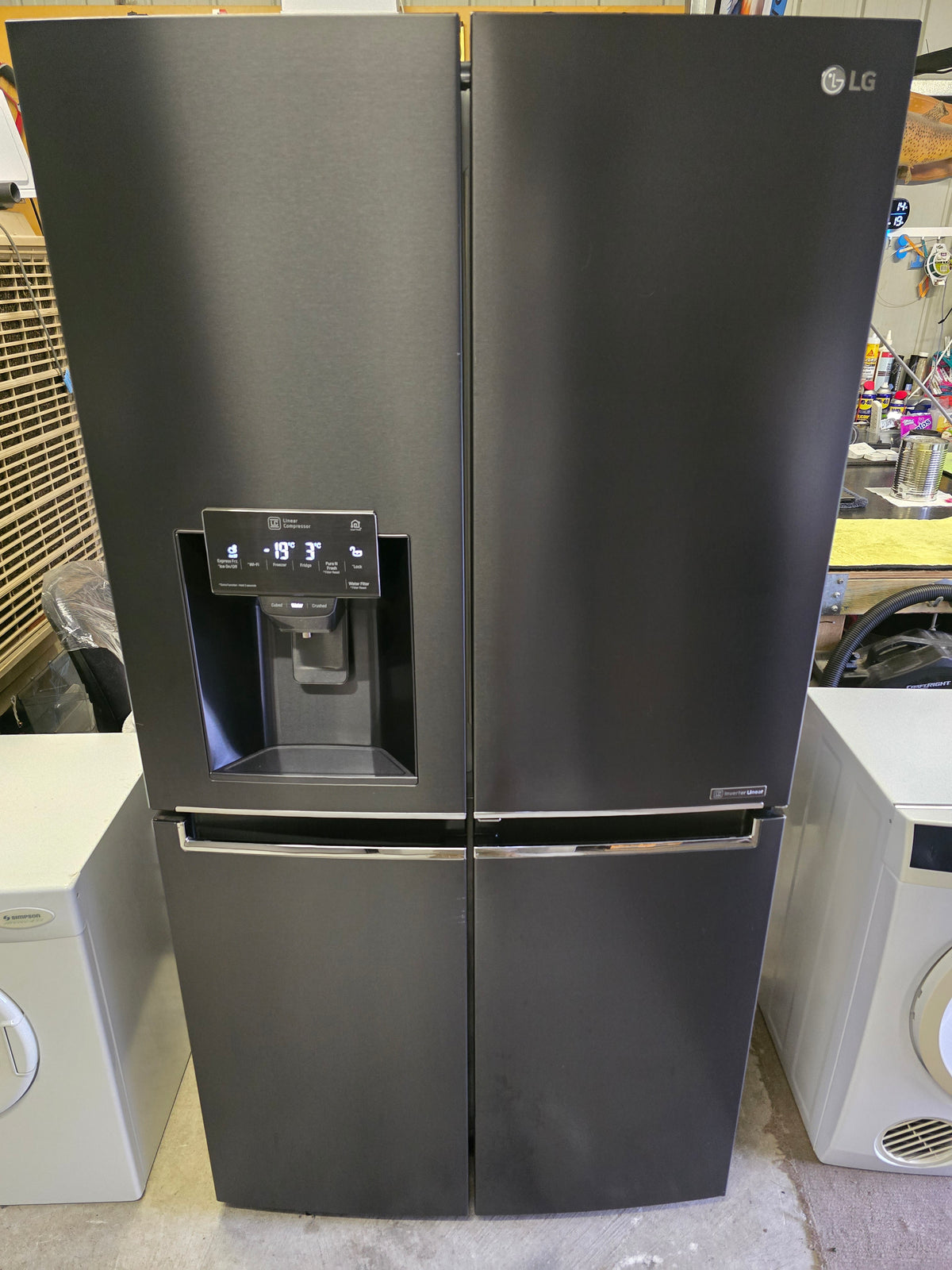 Lg quad door w/ ice&water 708L